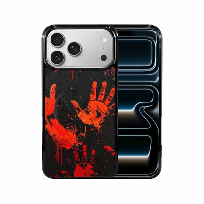 iPhone 17 Pro Max Case — Splatter Paint Art Hand Original Art, Original Design Phone Case