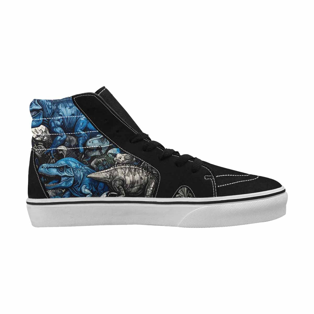 MEN'S Dinosaur Burst High Top Canvas Surreal Shoes