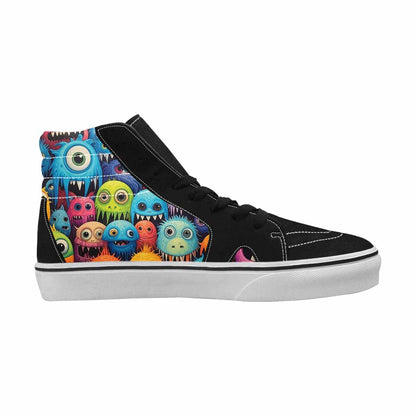 MEN'S Multi High Top Canvas Vibrant Chaos Custom Sneakers