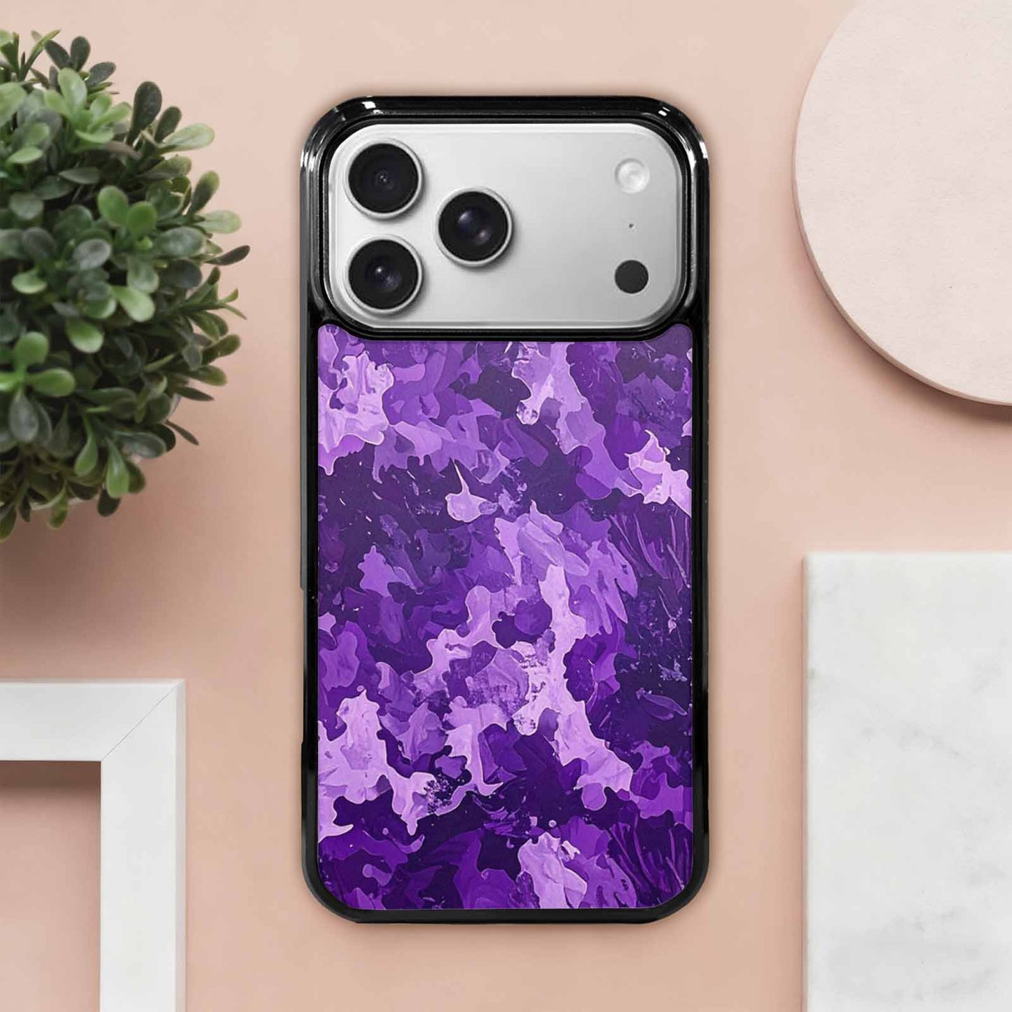 iPhone 17 Pro Max Case — Small Military Camouflage Blotch Camo, Custom Print Case Cover