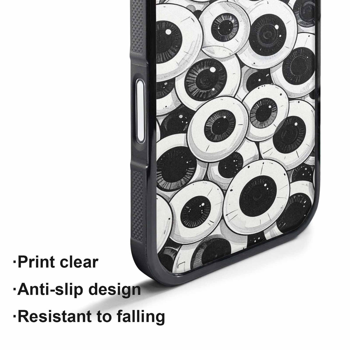 iPhone 17 Pro Max Case — Googly Cartoon Eyeballs Cartoon Cute, Custom Designed Case Cover