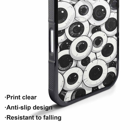 iPhone 17 Pro Max Case — Googly Cartoon Eyeballs Cartoon Cute, Custom Designed Case Cover