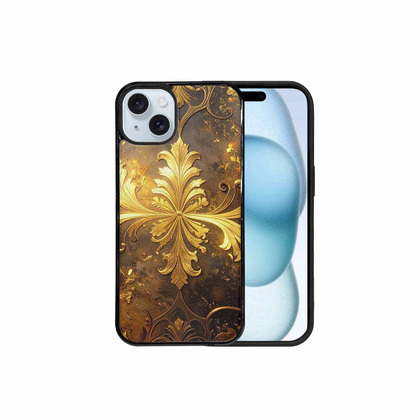iPhone 15 Plus Case — Klimt Gold Leaf Artwork Pattern, Custom Made Phone Cover