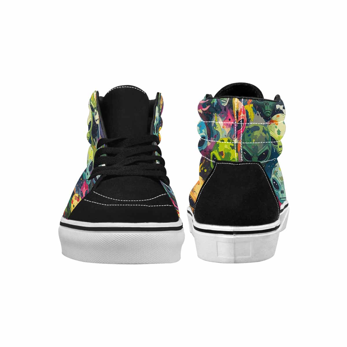 MEN'S Aliens × Camo Aliens High Top Canvas Aesthetic Shoes