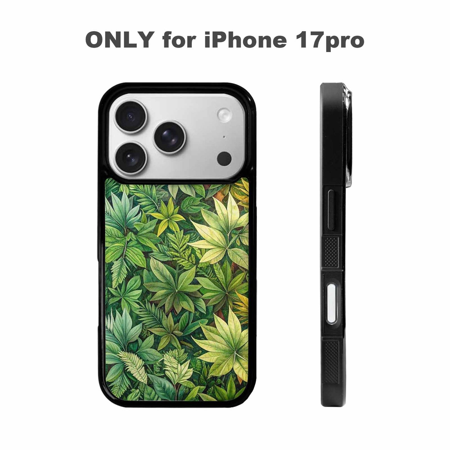 iPhone 17 Pro Case — Small Seven Point Palmate Leaf Floral, Custom Art Phone Cover