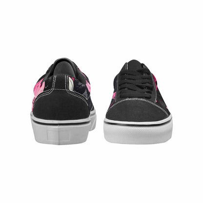 WOMEN'S Ice Cream Motif Lace-Up Canvas Wallpaper Art Custom Sneakers
