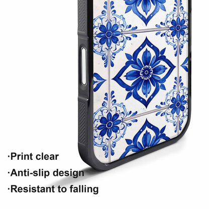 iPhone 17 Pro Case — Mexican Talavera Tile Pattern Floral, Custom Phone Case