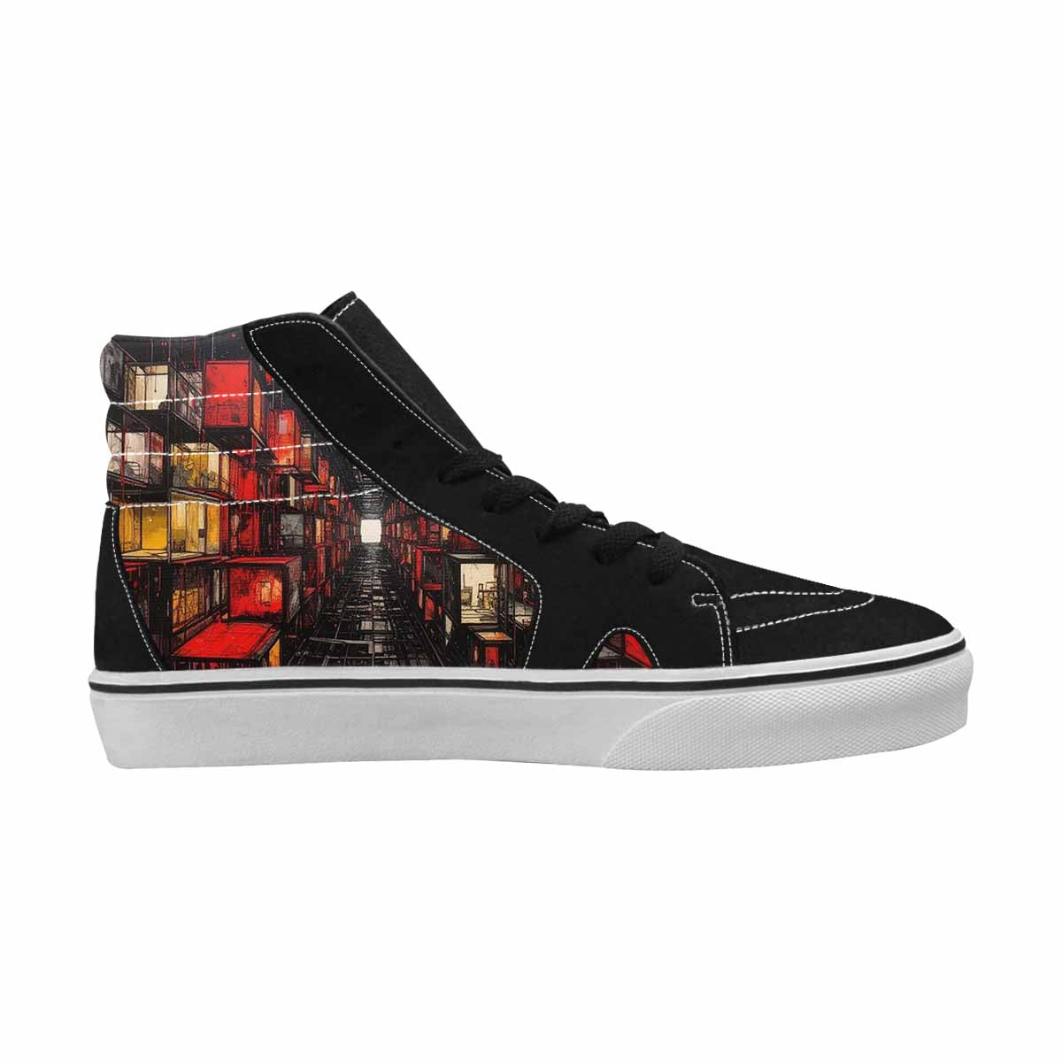 MEN'S Liminal Space Fragment High Top Canvas Y2K Shoes