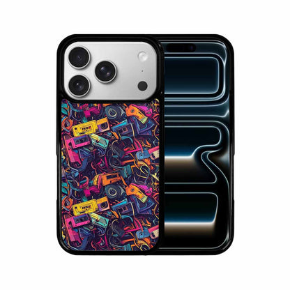 iPhone 17 Pro Case — Retro Cassette Tape Pattern Hundreds Retro, Custom Phone Case