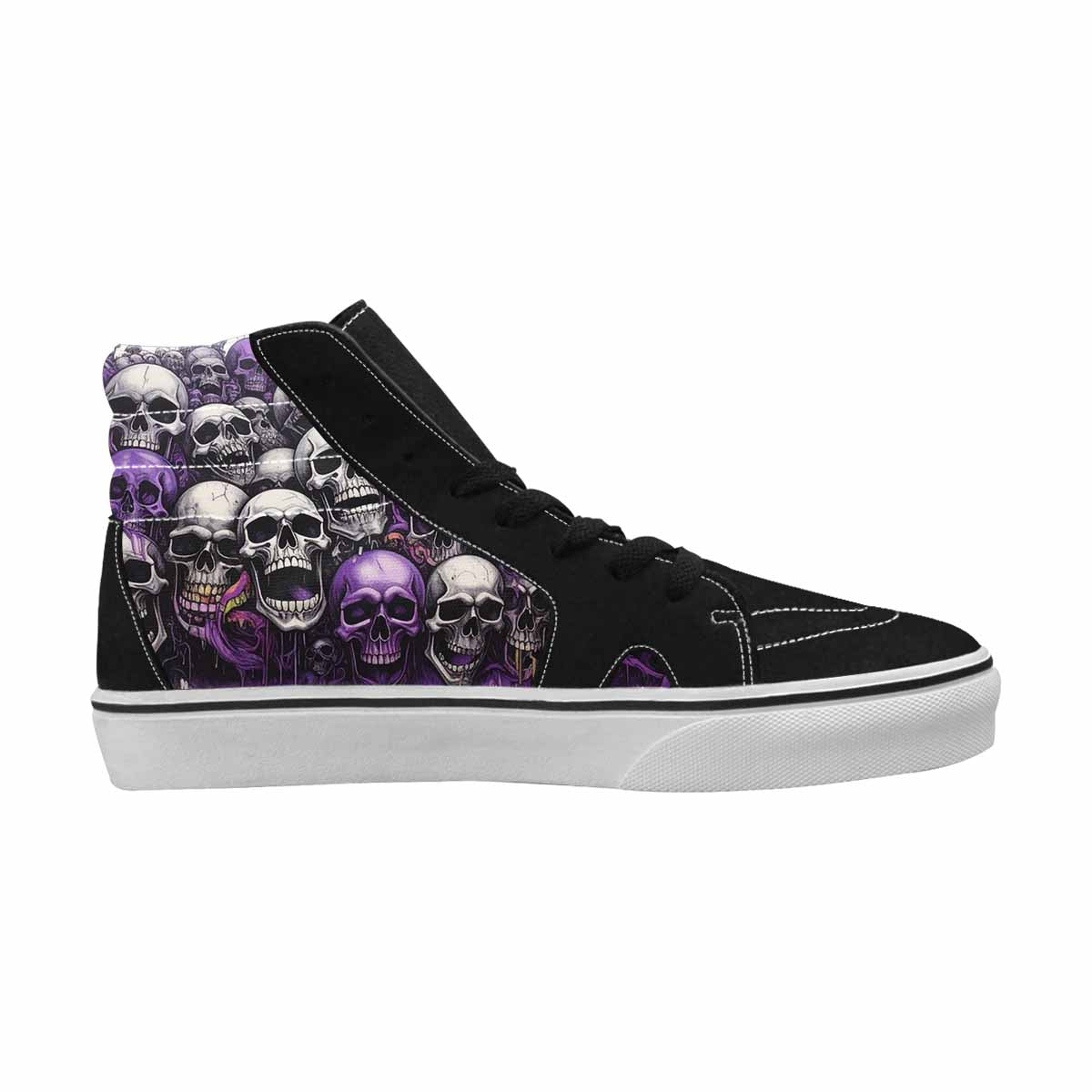 MEN'S Rainbow From Skull S High Top Canvas Y2K Shoes