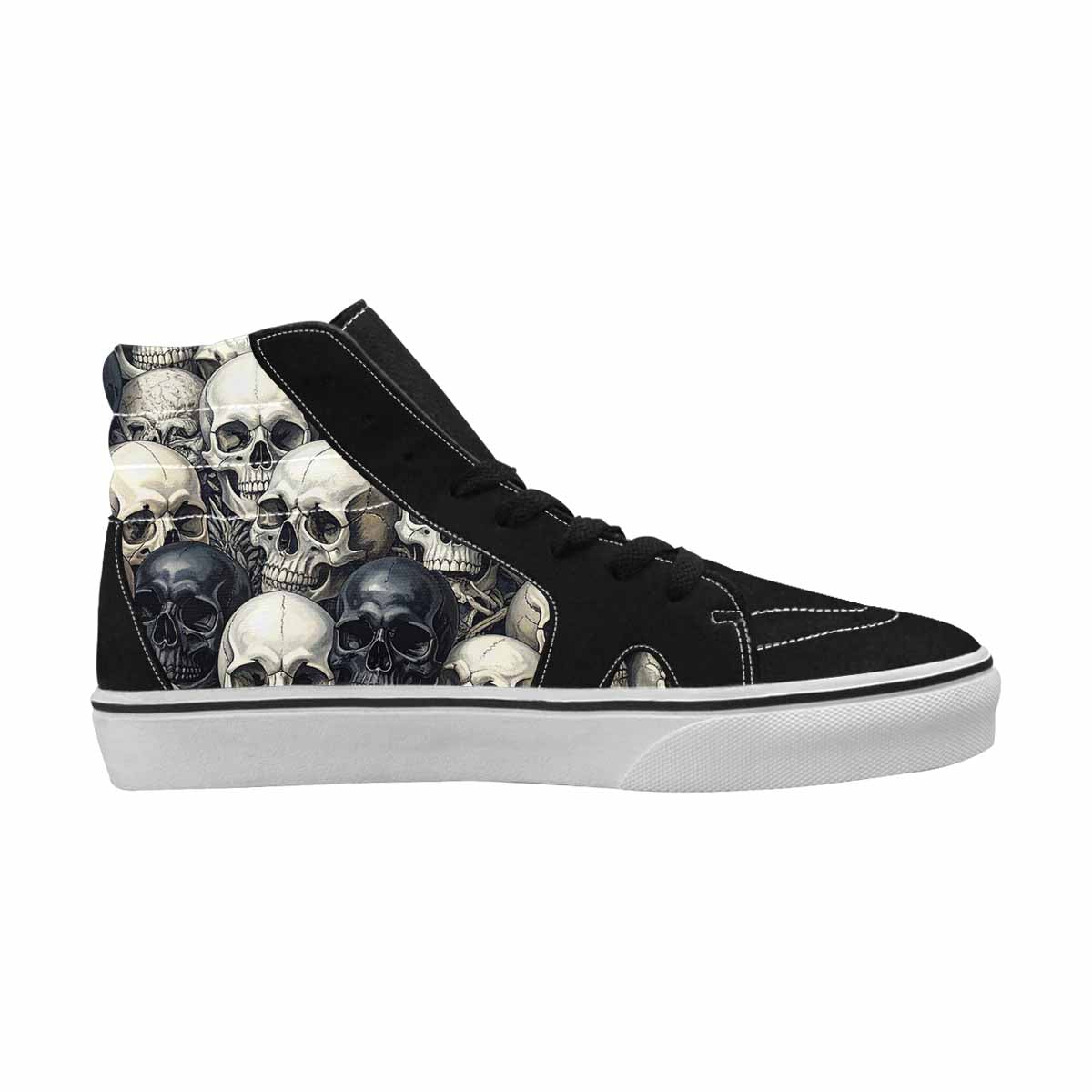 WOMEN'S Skulls - Classic High Top Canvas Vivid Sneakers