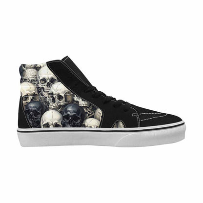 WOMEN'S Skulls - Classic High Top Canvas Vivid Sneakers