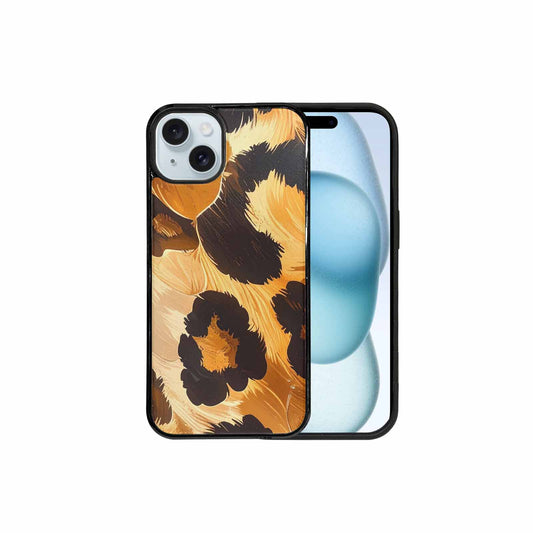 iPhone 15 Plus Case — Leopard Soft Airbrush Gradient, Custom Print Case Cover