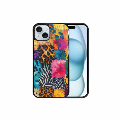iPhone 15 Plus Case — Full Color Vibrant Animal Print Animal, Custom Print Case Cover