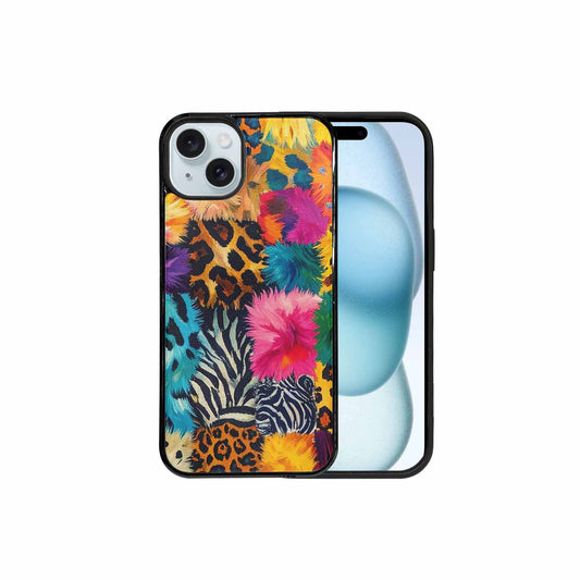 iPhone 15 Plus Case — Full Color Vibrant Animal Print Animal, Custom Print Case Cover