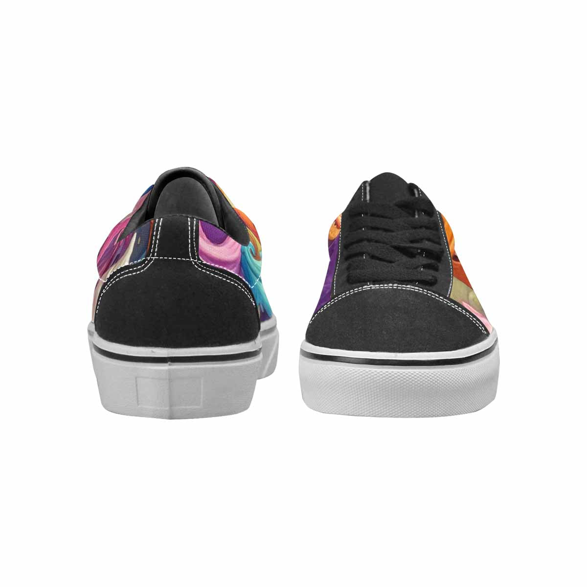 WOMEN'S Melting Ice Cream Monster Lace-Up Canvas Grunge Shoes