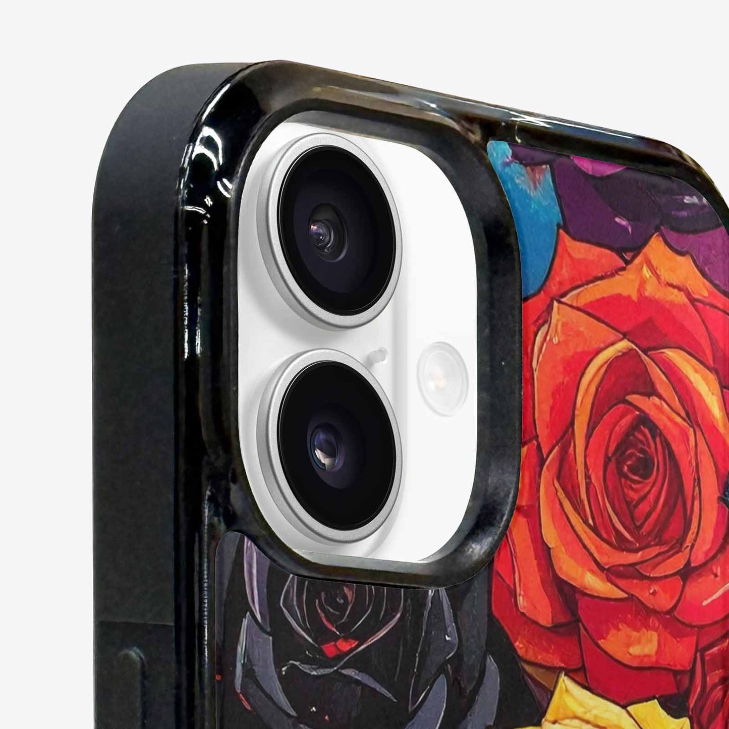 iPhone 16 Case — Gothic Rose Gothic Roses Pattern Hundreds, Customized Protective Case