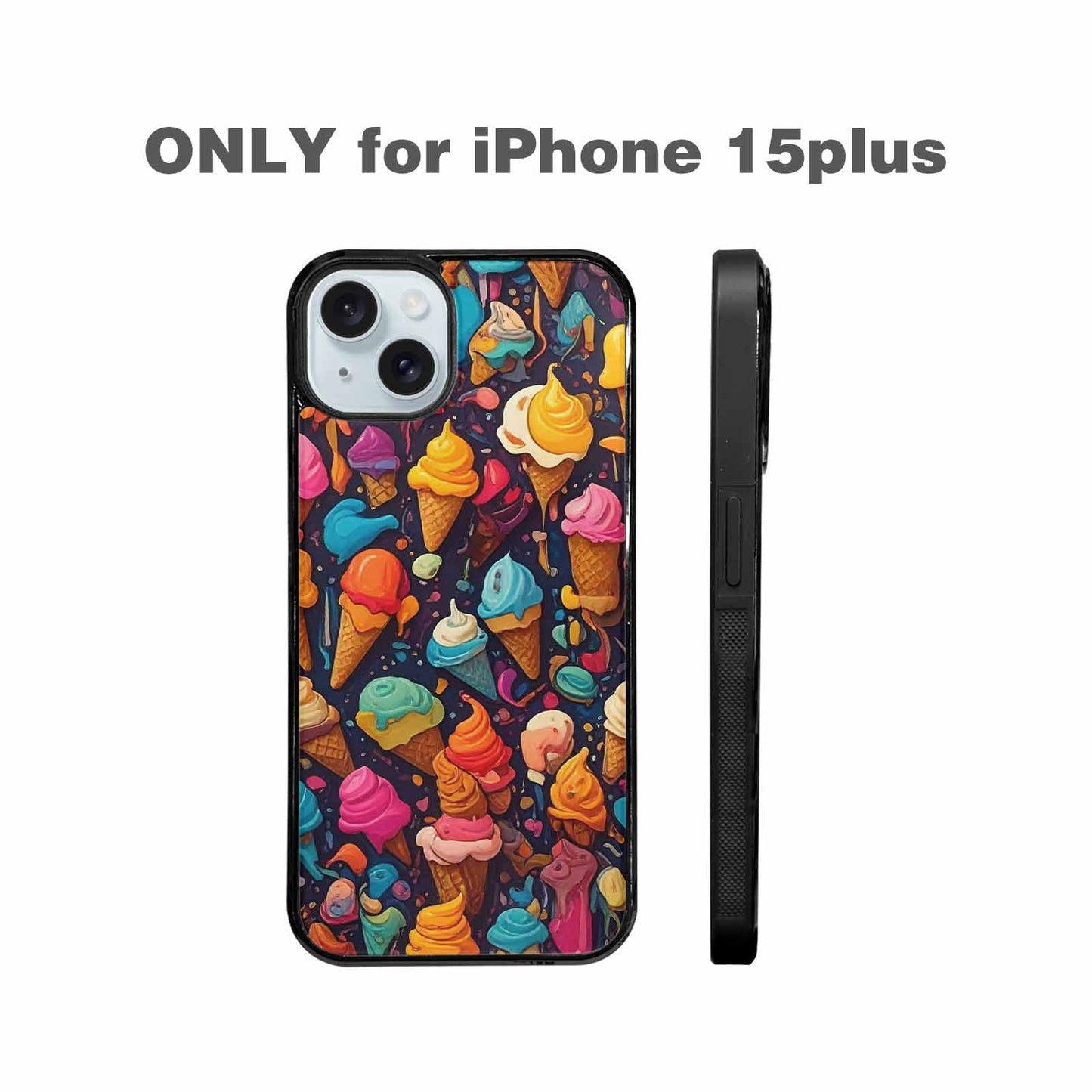 iPhone 15 Plus Case — Ice Cream Motif Ice Cream Motifs, Unique Phone Case Design