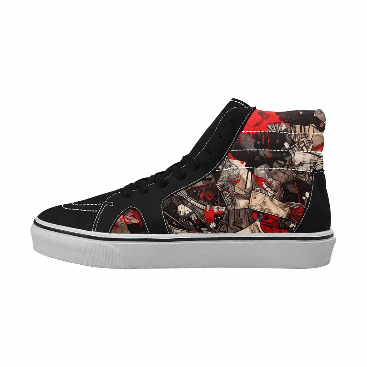 MEN'S Camo Patches High Top Canvas Grunge Shoes
