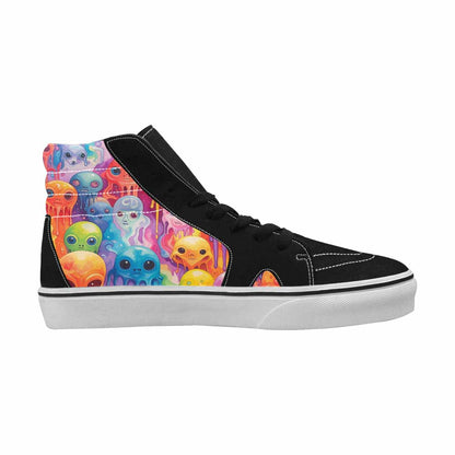 MEN'S Aliens  Tie Dye High Top Canvas Kaleidoscope Sneakers