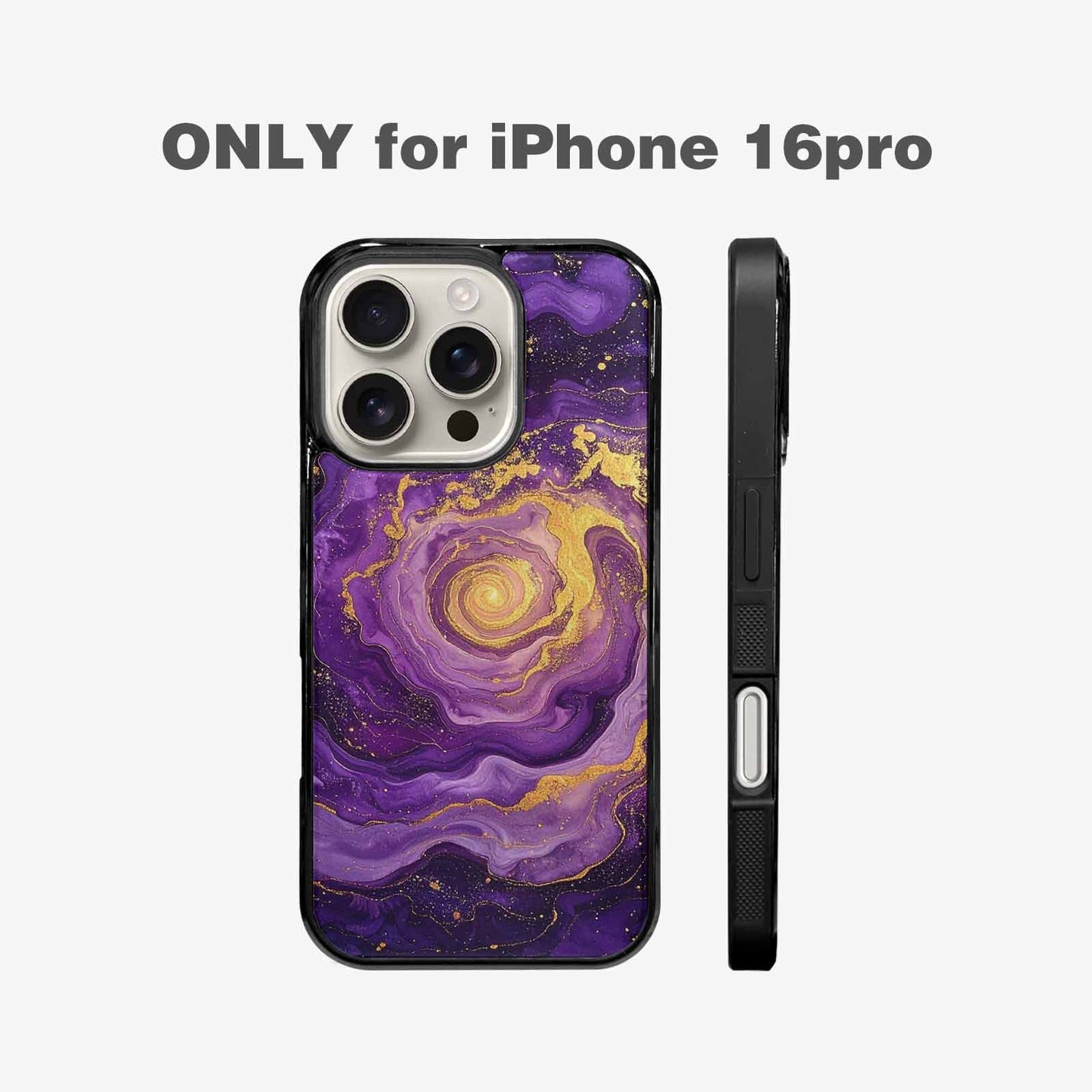 iPhone 16 Pro Case — Swirling Brushstroke Starry Night Texture Blended, Custom Designed Case Cover