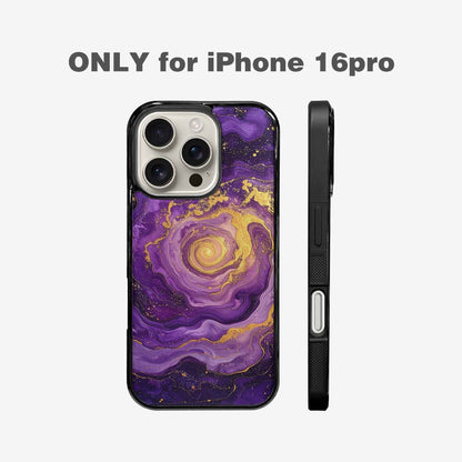 iPhone 16 Pro Case — Swirling Brushstroke Starry Night Texture Blended, Custom Designed Case Cover