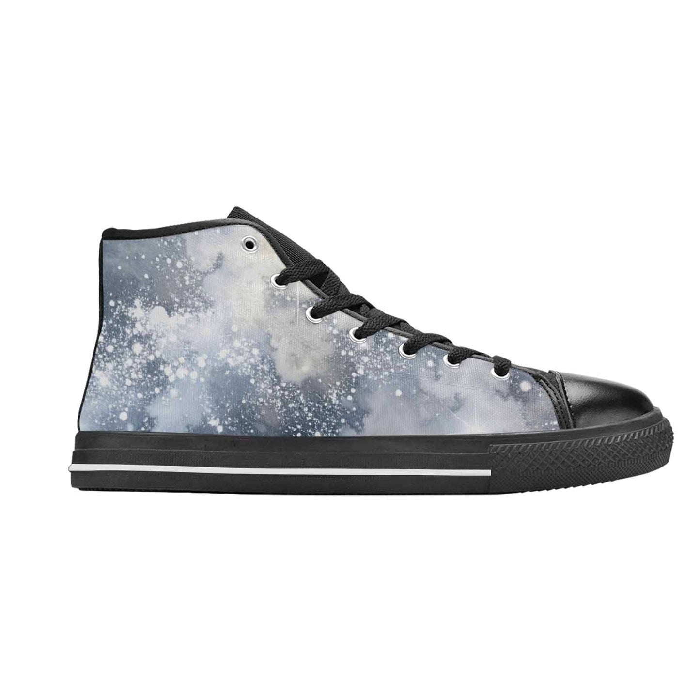 MEN'S Galaxy Art - High Top Canvas Vibrant Chaos Custom Sneakers