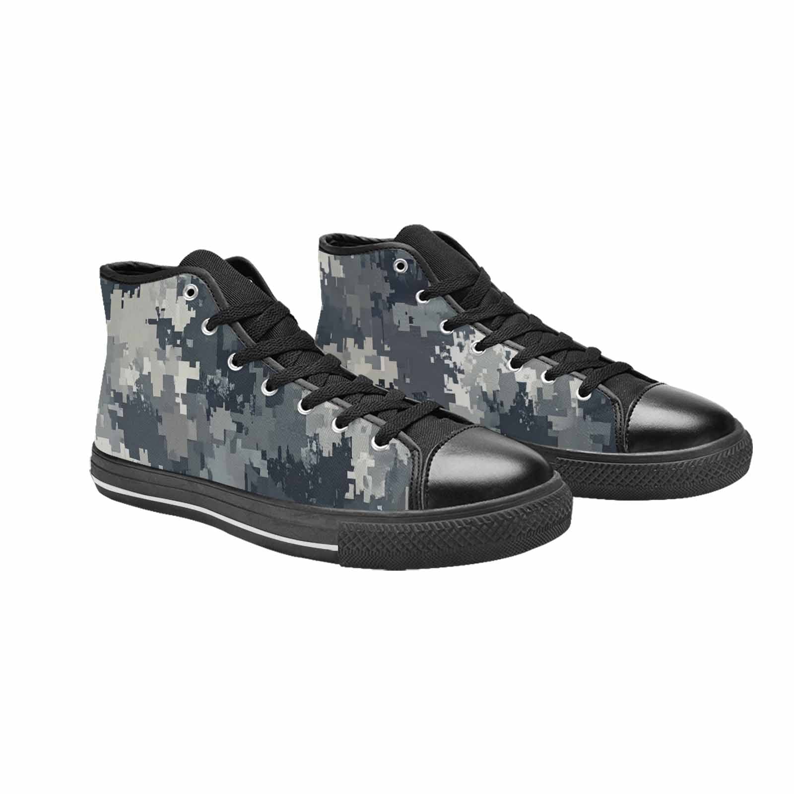MEN'S Military Camouflage Blotch High Top Canvas Surreal Shoes