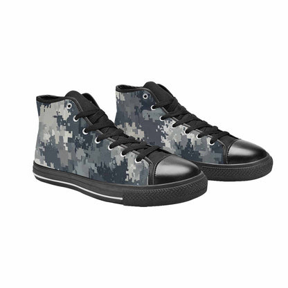 MEN'S Military Camouflage Blotch High Top Canvas Surreal Shoes