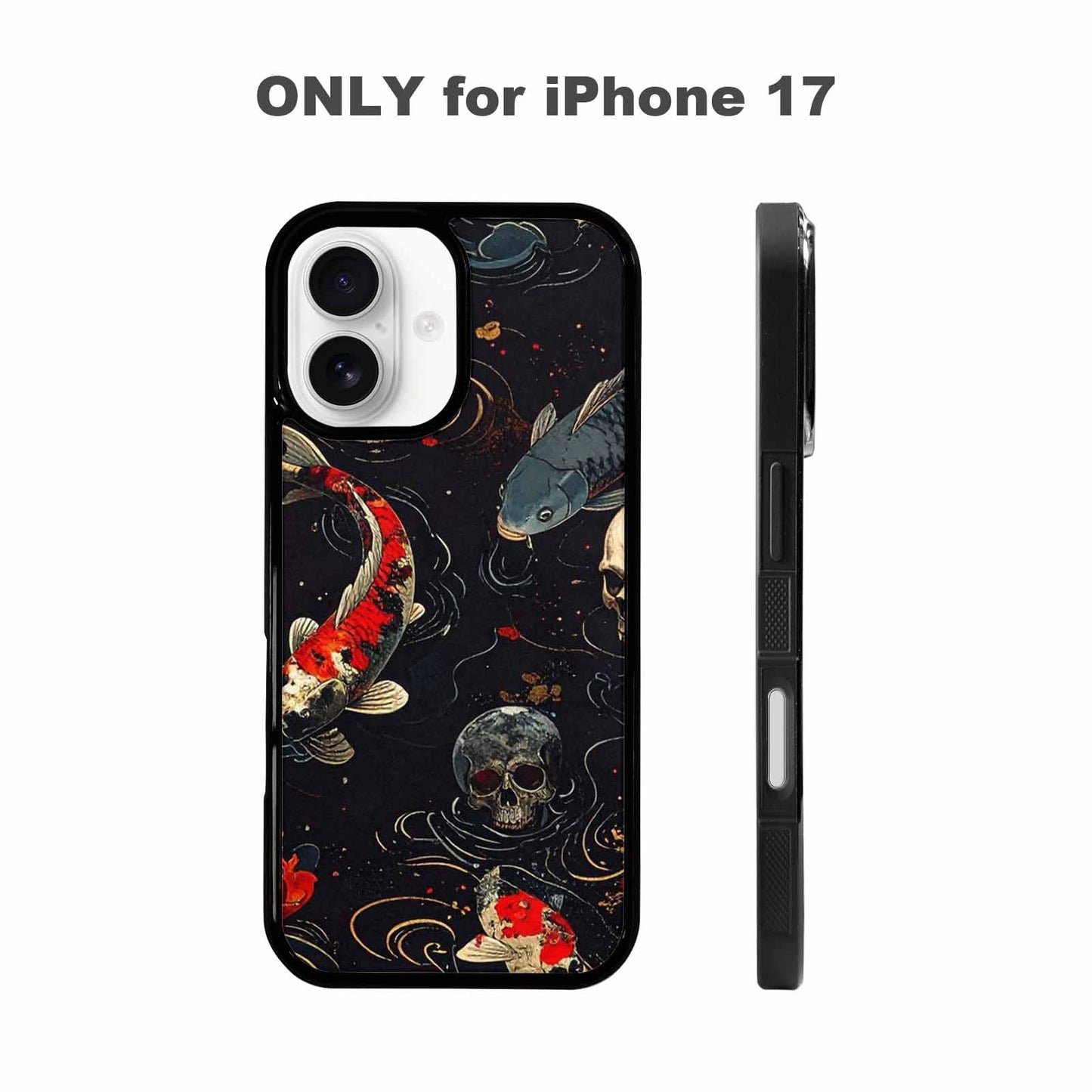 iPhone 17 Case — Skull Dark Art Gothic Print Gothic, Personalized Phone Case