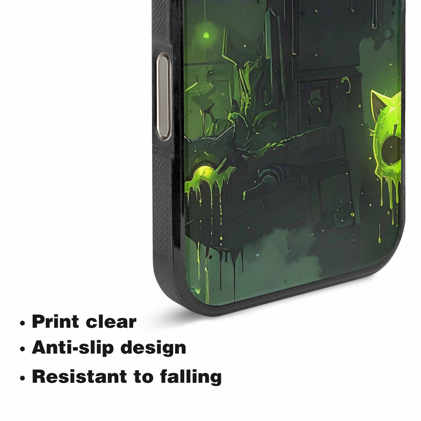 iPhone 16 Pro Case — Toxic Melting Skeleton Cats Small Toxic, Personalized Phone Case