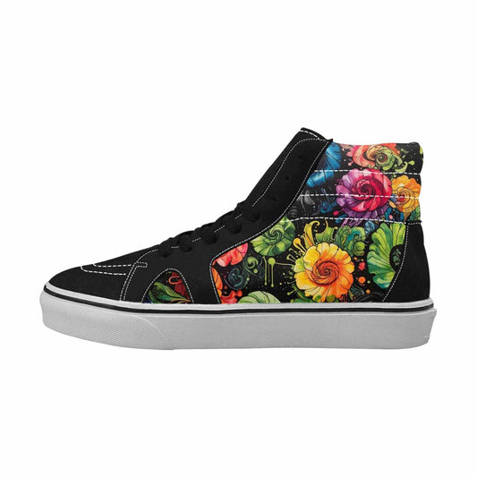 WOMEN'S Tie High Top Canvas Dark Academia Sneakers