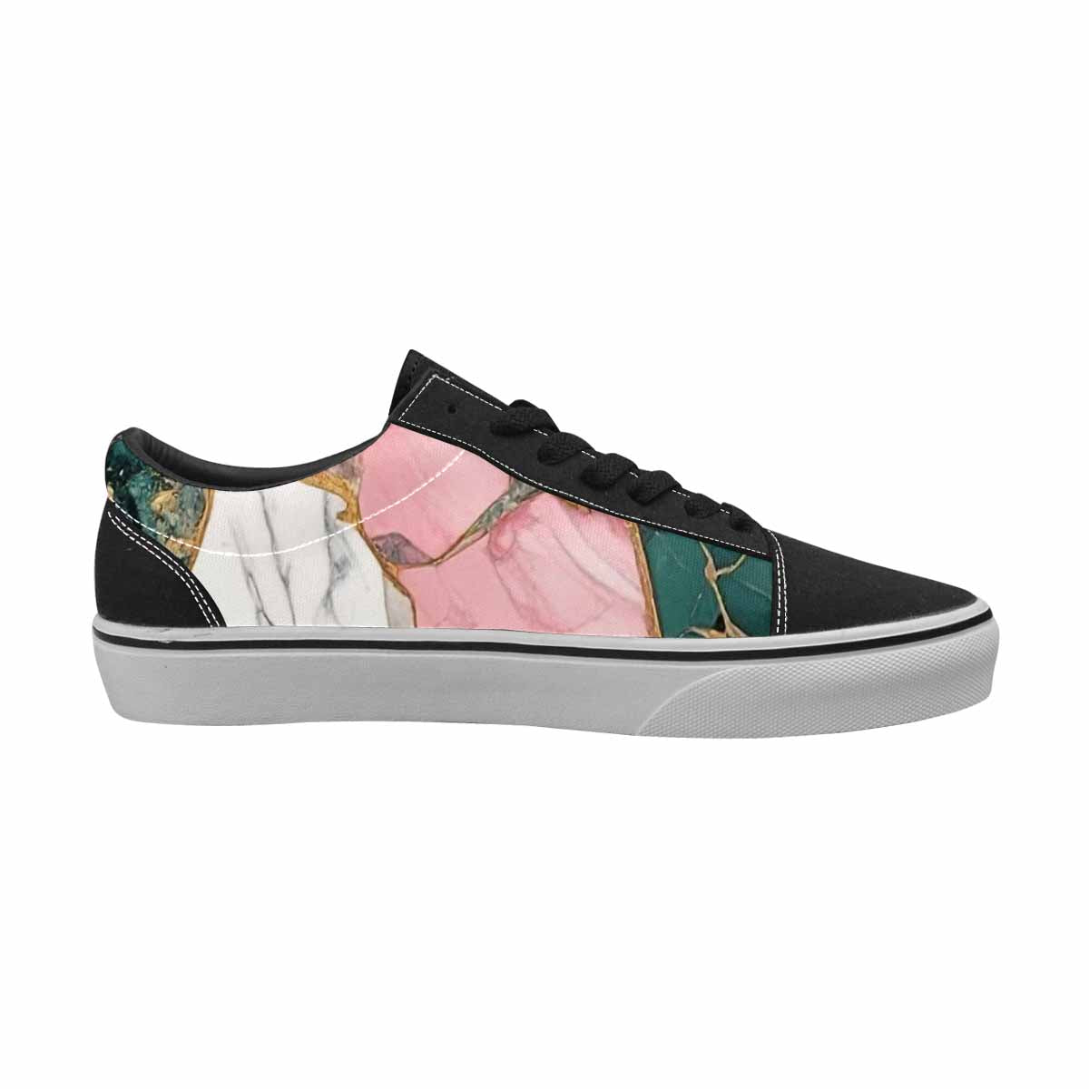 WOMEN'S Marble Stone Texture Canvas Lace-Up Y2K Shoes