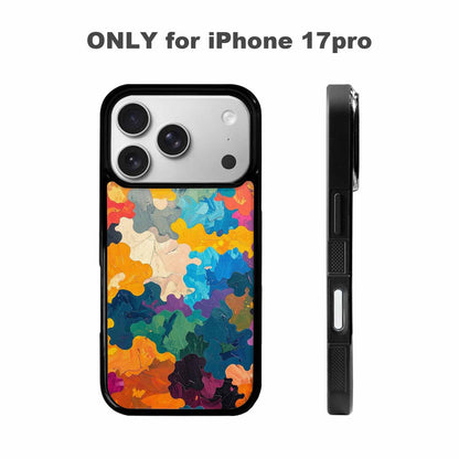iPhone 17 Pro Case — Camo Patches Full Color Vibrant Camo, Personalized Phone Case