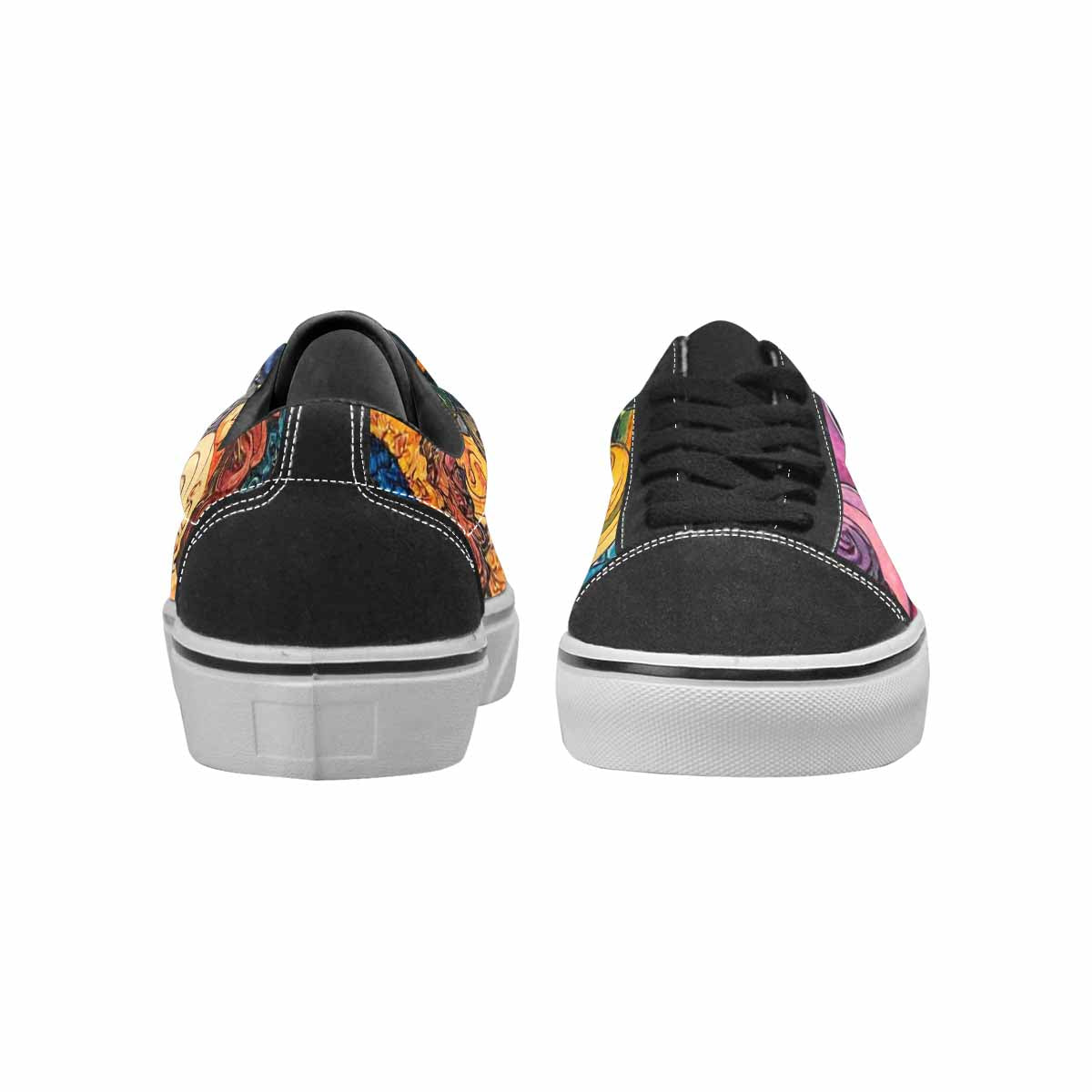 WOMEN'S Tie Lace-Up Canvas Kaleidoscope Sneakers