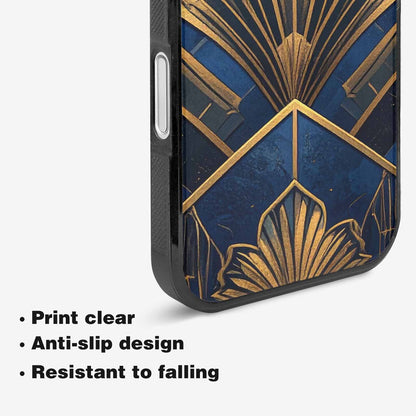 iPhone 16 Case — Art Deco Illustration Pattern, Custom Art Phone Cover