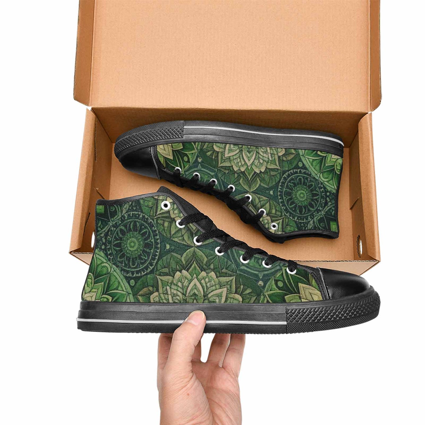 MEN'S Mandala High Top Canvas Y2K Shoes