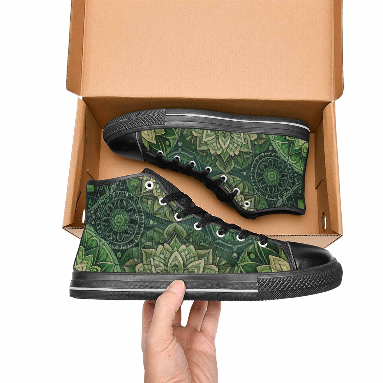 MEN'S Mandala High Top Canvas Y2K Shoes