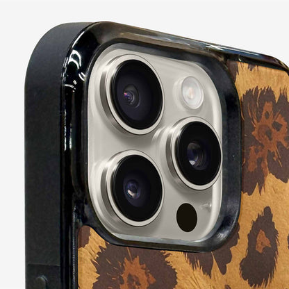 iPhone 16 Pro Case — Classic Leopard Print Warm Golden Tan, Unique Phone Case Design