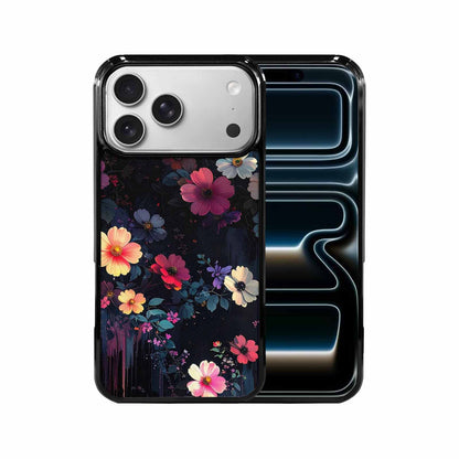 iPhone 17 Pro Max Case — Shadowy Glitch Floral Pattern Floral, Custom Made Phone Cover