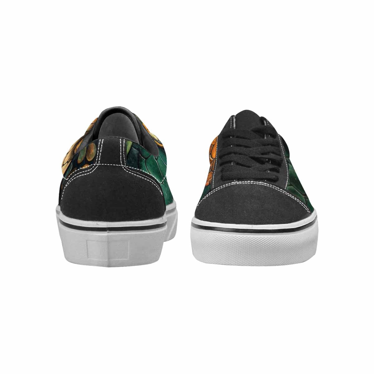 MEN'S Snake Skin Reptile Canvas Lace-Up Vivid Sneakers