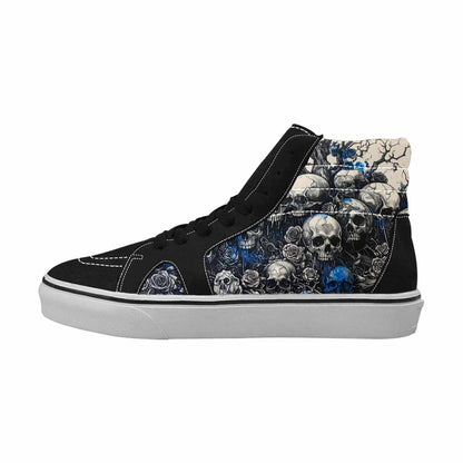 MEN'S Skull Roses High Top Canvas Vivid Sneakers