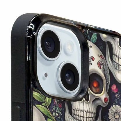 iPhone 15 Plus Case — Greyscale Black And White Dark Black, Original Design Phone Case