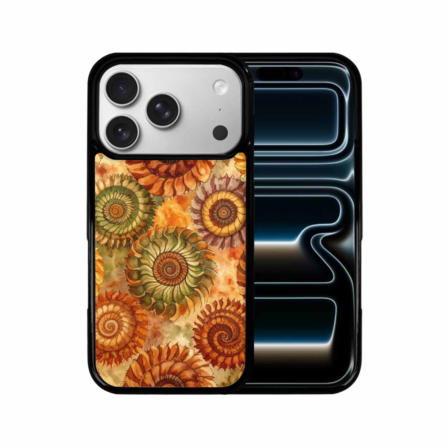 iPhone 17 Pro Case — Tie Dye Earth Tones Blended Tie, Customized Protective Case