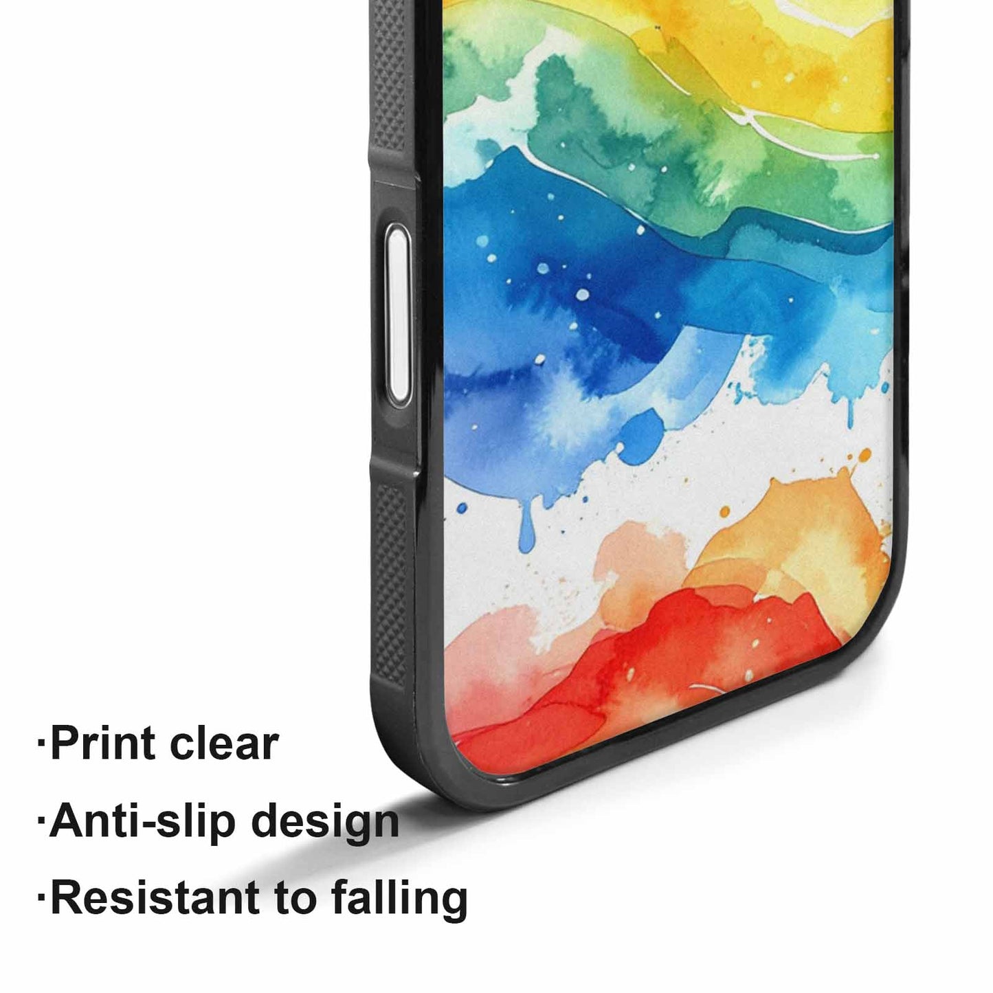 iPhone 17 Case — Watercolor Splash Abstract Pattern, Watercolor Abstract, Customized Protective Case