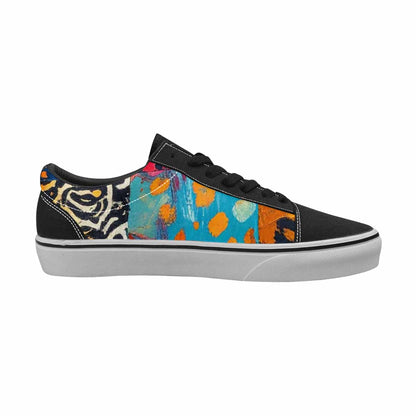 WOMEN'S Animal Print Lace-Up Canvas Y2K Shoes