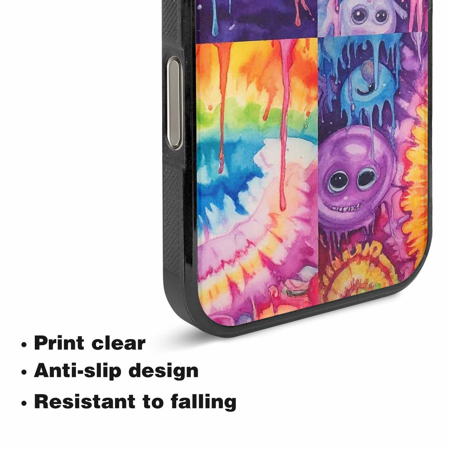 iPhone 16 Pro Case — Aliens Tie Dyemelting Aliens P, Custom Art Phone Cover