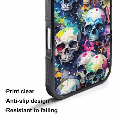 iPhone 17 Pro Max Case — Skull Dark Art Gothic Print Gothic, Custom Printed Phone Case