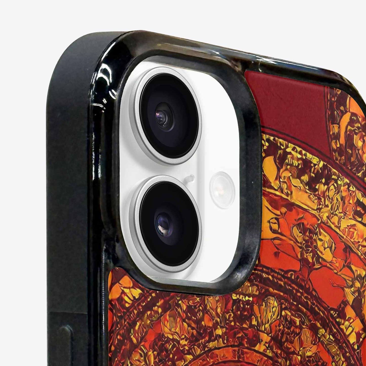 iPhone 16 Case — Mandala Lions Art Seamless Pattern Vibrant, Personalized Phone Case