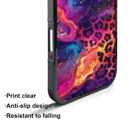 iPhone 17 Pro Max Case — Leopard Print Galaxy Seamless Animal Print, Custom Designed Case Cover